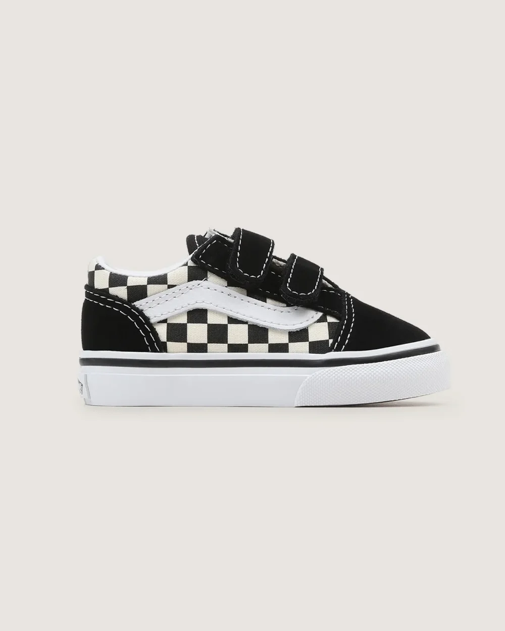 VANS - נעלי תינוקות Old Skool – VA38JNP0S – primary-check-blk-white – 4