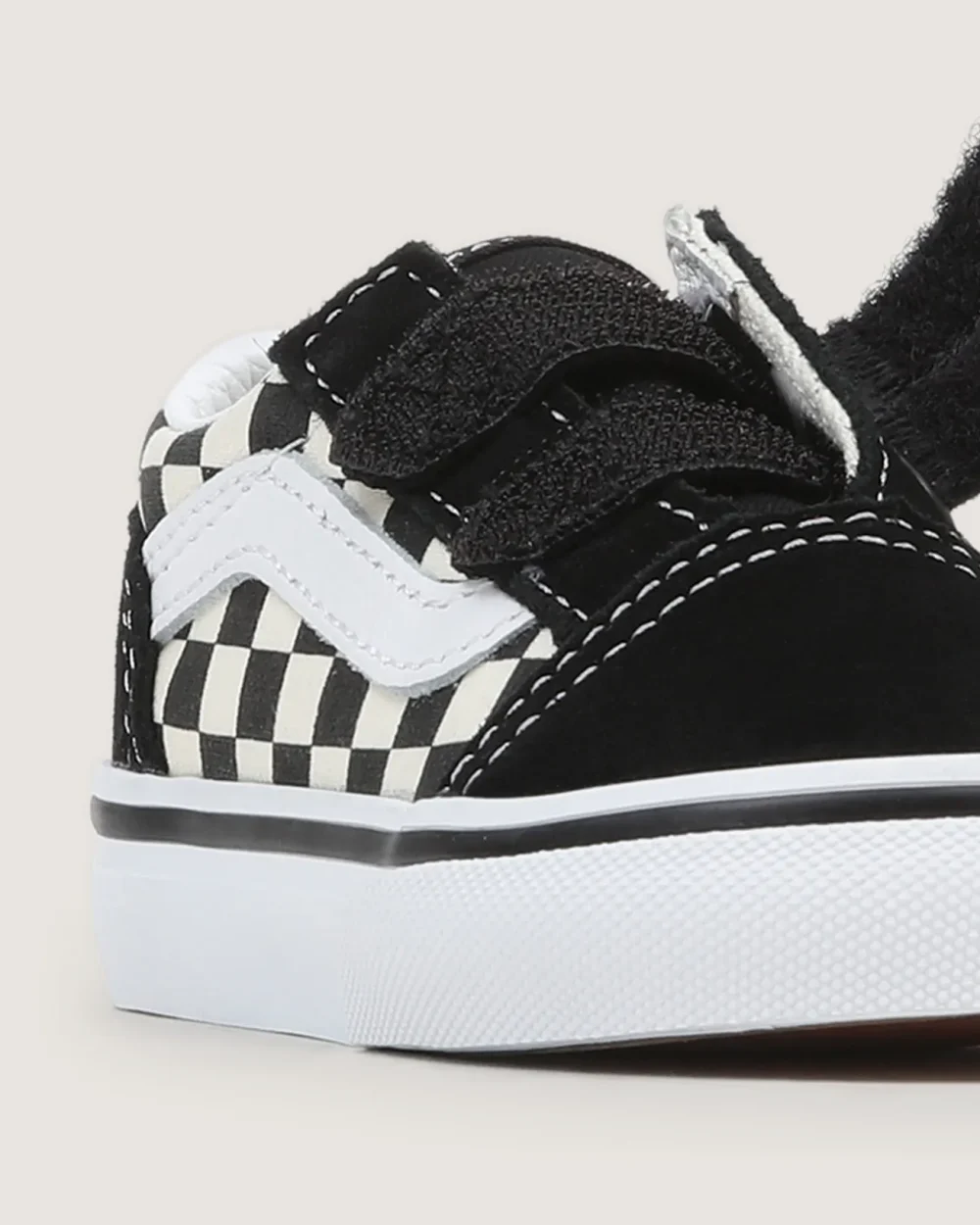 VANS - נעלי תינוקות Old Skool – VA38JNP0S – primary-check-blk-white – 8