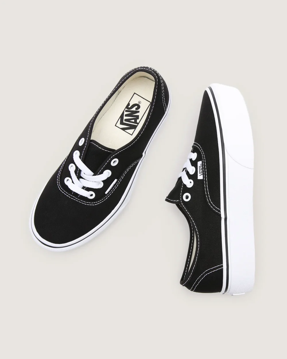 VANS - נעלי פלטפורמה Authentic Platform 2.0 – VA3AV8BLK – black – 1
