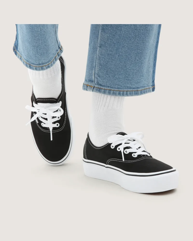 VANS - נעלי פלטפורמה Authentic Platform 2.0 – VA3AV8BLK – black – 2