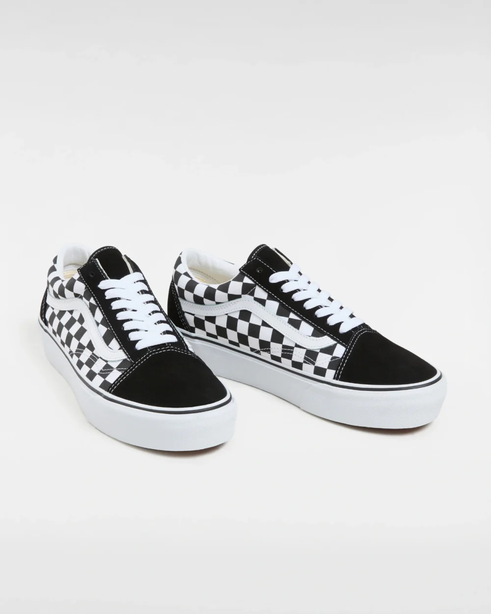 VANS - נעלי פלטפורמה Platform Old Skool – VA3B3UHRK – checkerboard-blk-tr-wht – 1