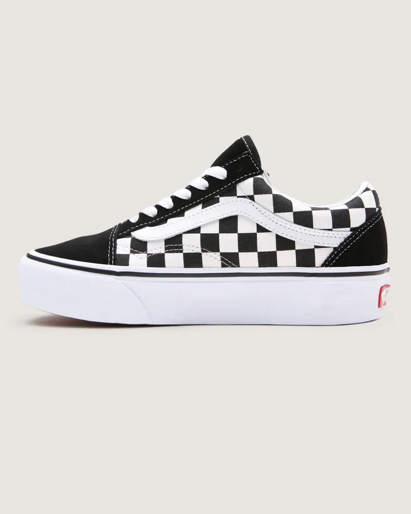 VANS - נעלי פלטפורמה Platform Old Skool – VA3B3UHRK – checkerboard-blk-tr-wht – 1