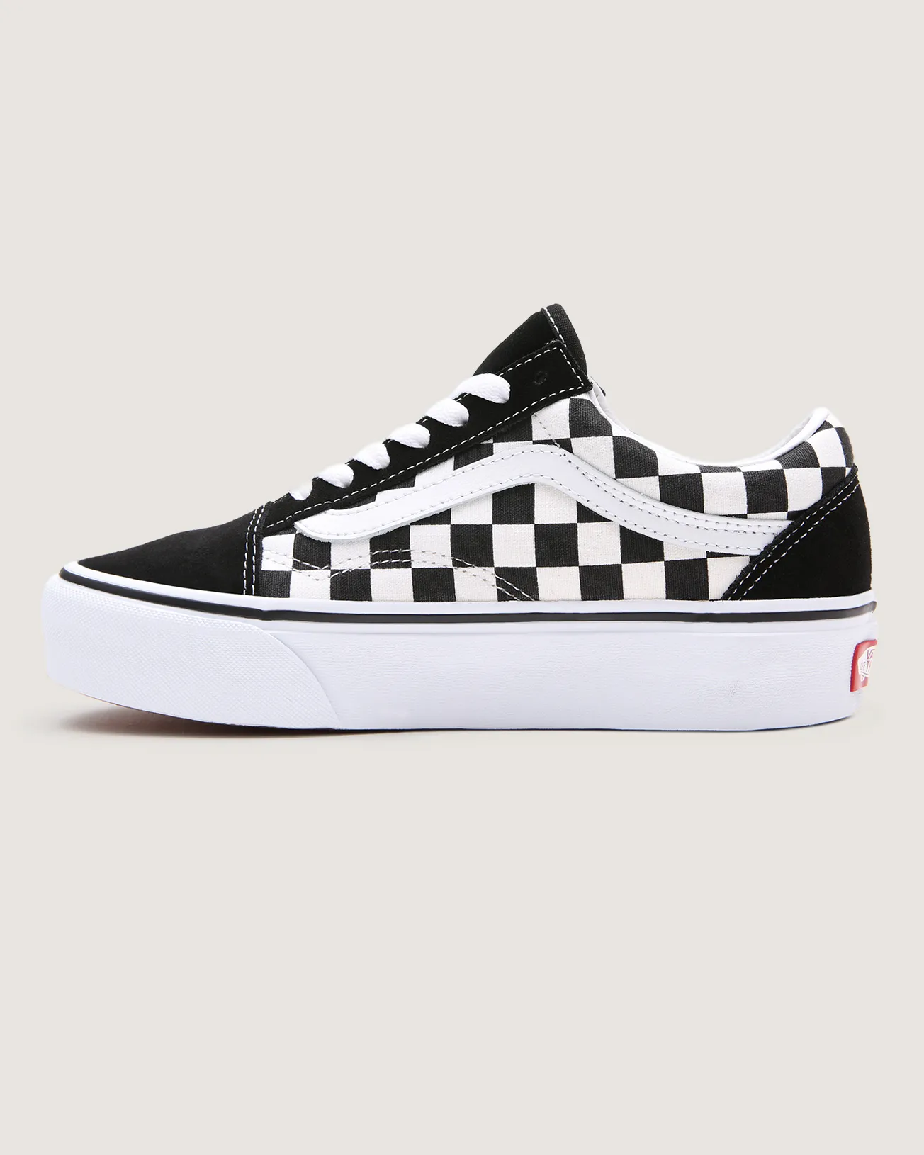 VANS - נעלי פלטפורמה Platform Old Skool – VA3B3UHRK – checkerboard-blk-tr-wht – 1