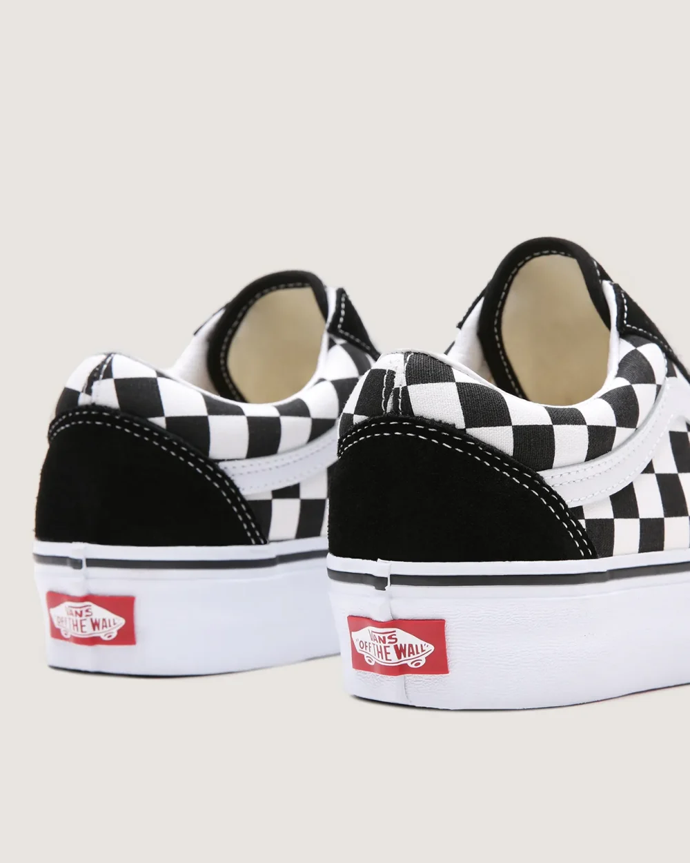VANS - נעלי פלטפורמה Platform Old Skool – VA3B3UHRK – checkerboard-blk-tr-wht – 6