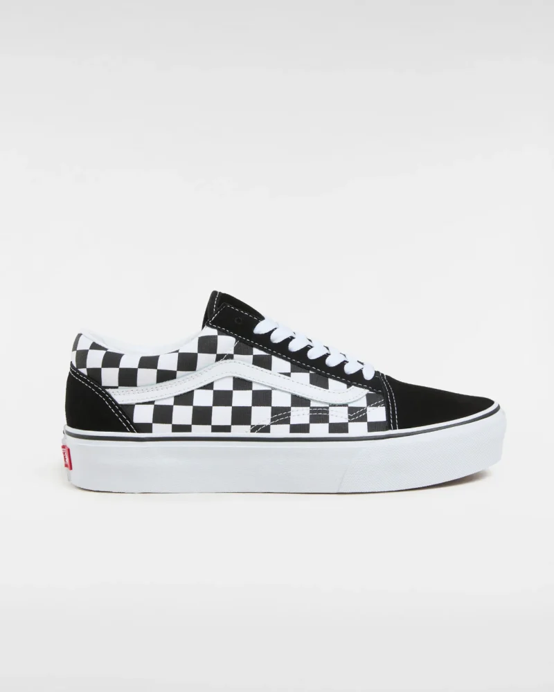 VANS - נעלי פלטפורמה Platform Old Skool – VA3B3UHRK – checkerboard-blk-tr-wht – 4