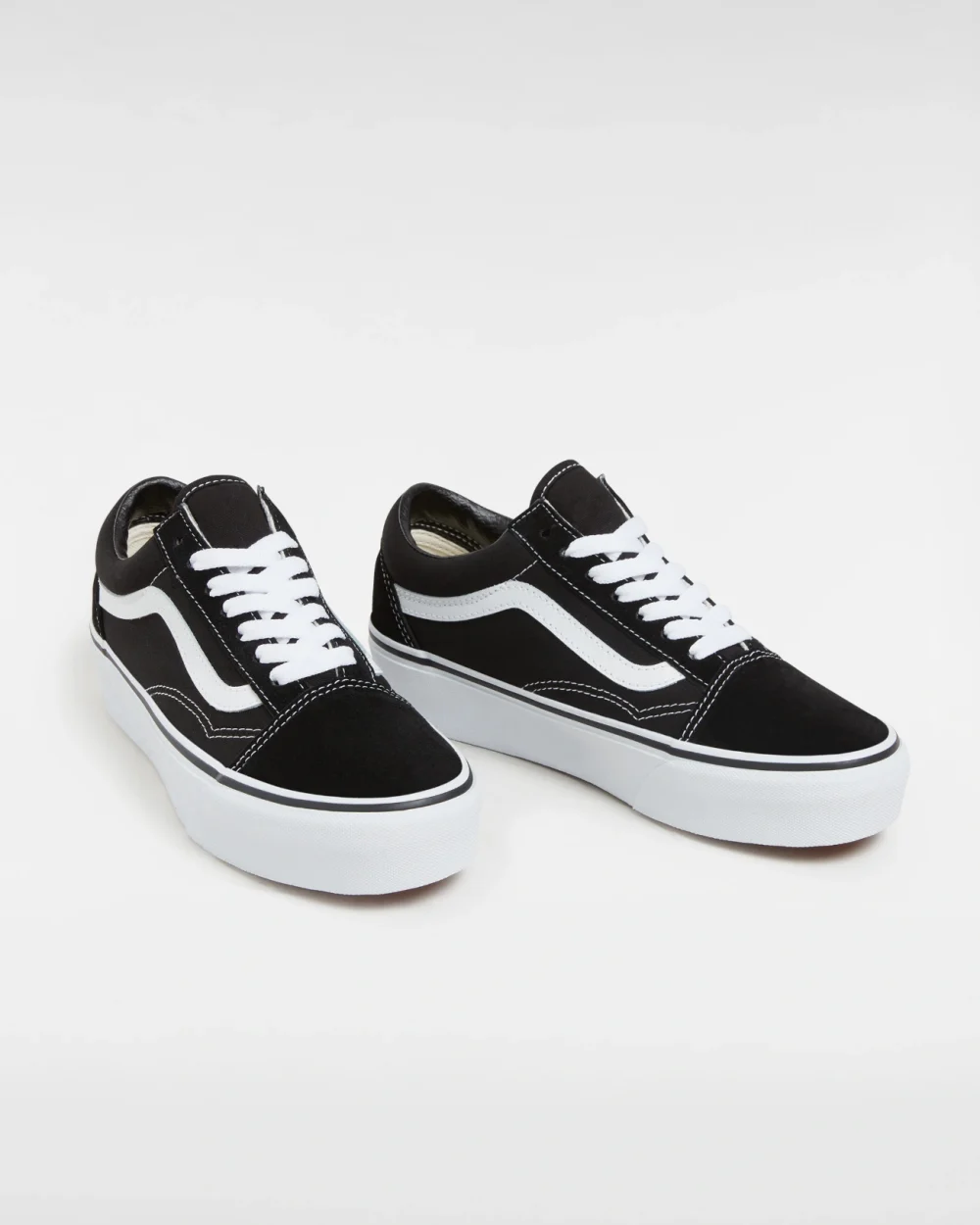 VANS - נעלי פלטפורמה Platform Old Skool – VA3B3UY28 – black-white – 1