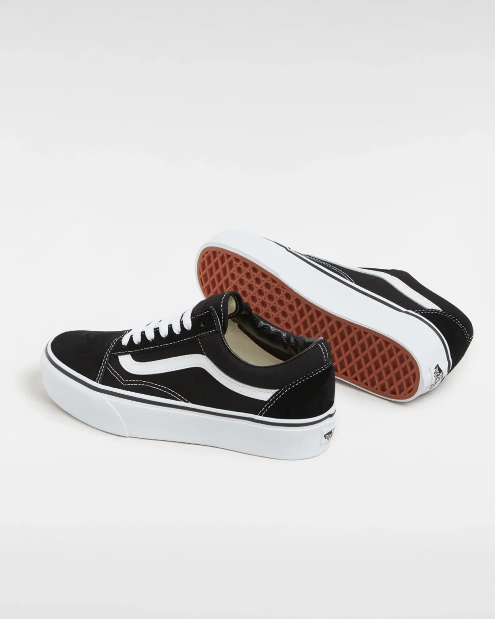 VANS - נעלי פלטפורמה Platform Old Skool – VA3B3UY28 – black-white – 2