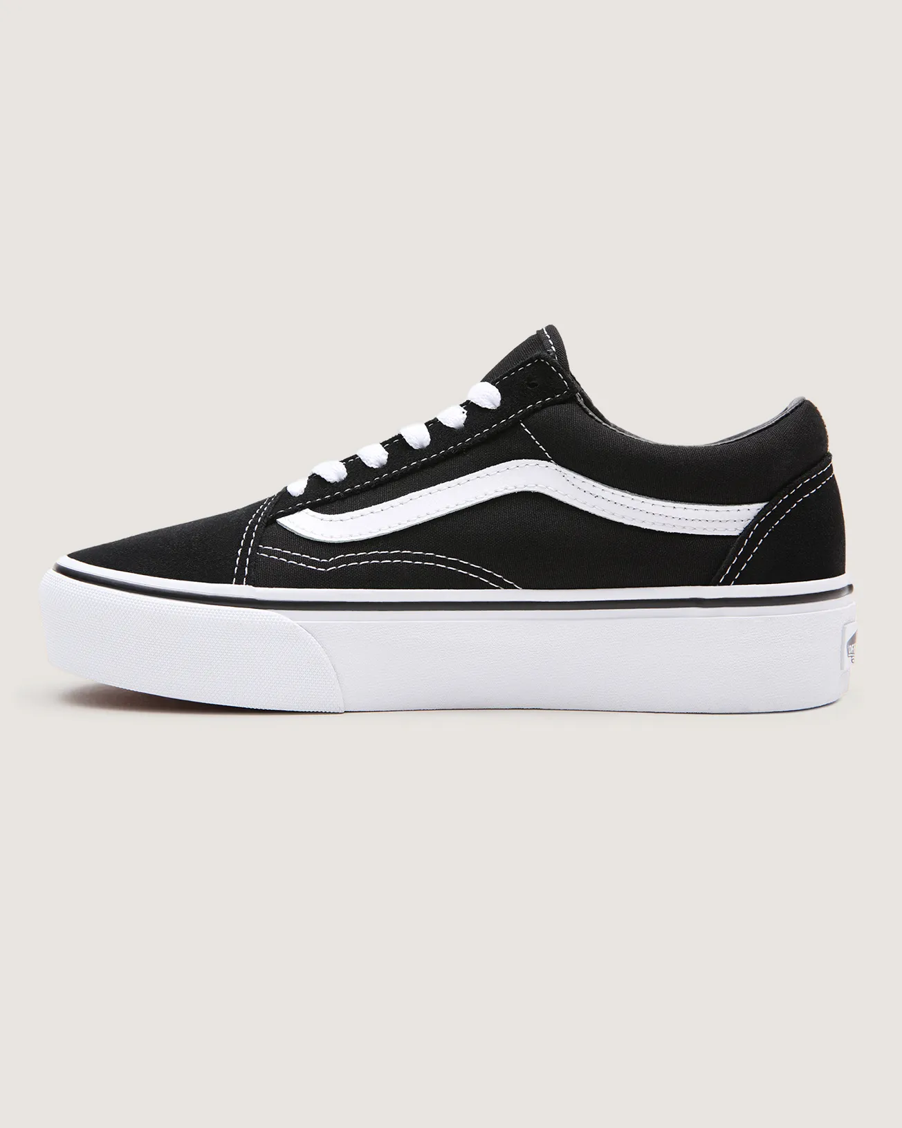 VANS - נעלי פלטפורמה Platform Old Skool – VA3B3UY28 – black-white – 1