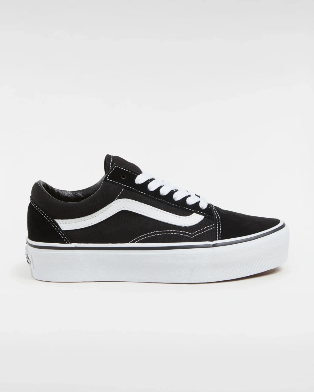 VANS - נעלי פלטפורמה Platform Old Skool – VA3B3UY28 – black-white – 4