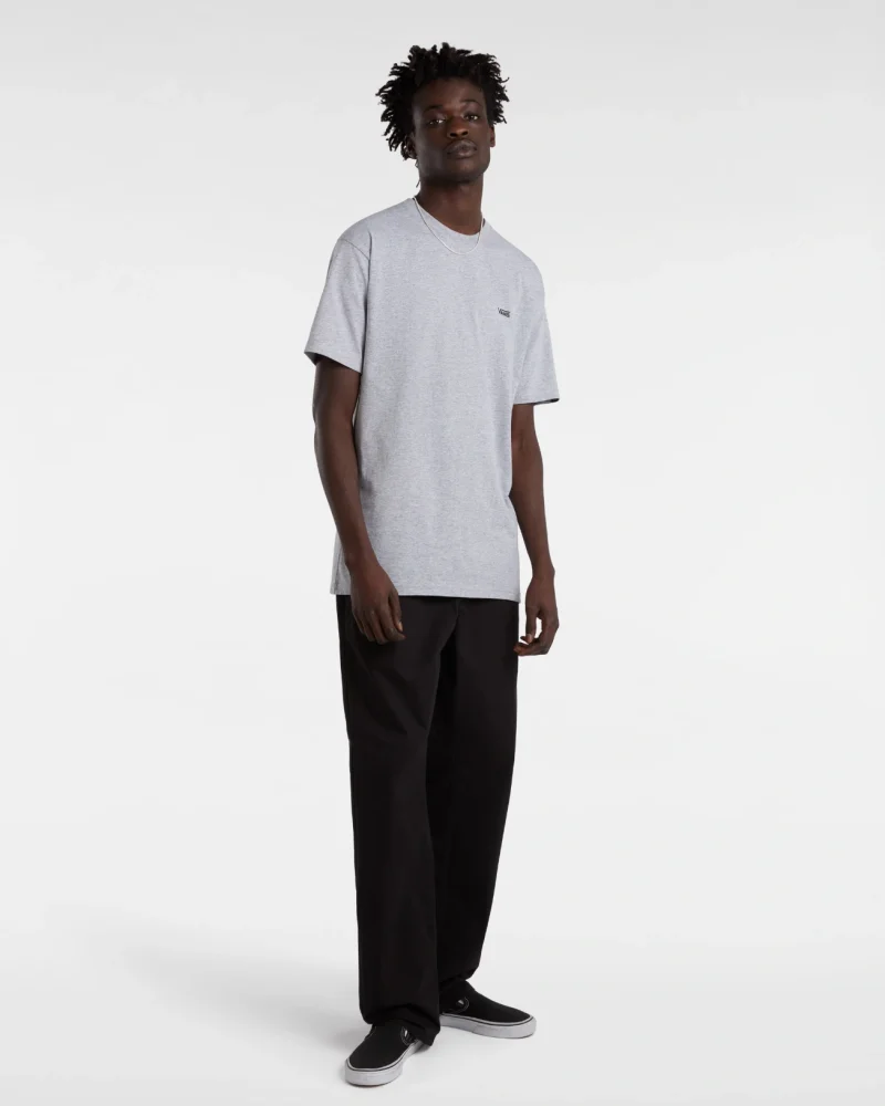 VANS - טי שירט Left Chest Logo – VA3CZEATJ – athletic-heather-black – 2