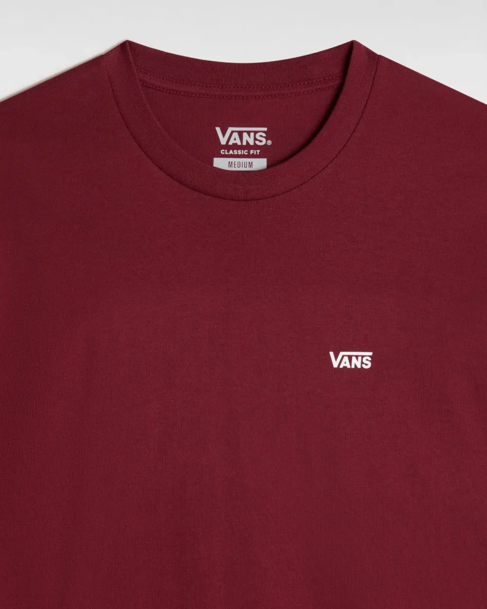 VANS - טי שירט Left Chest Logo – VA3CZEBRG – burgundy – 7