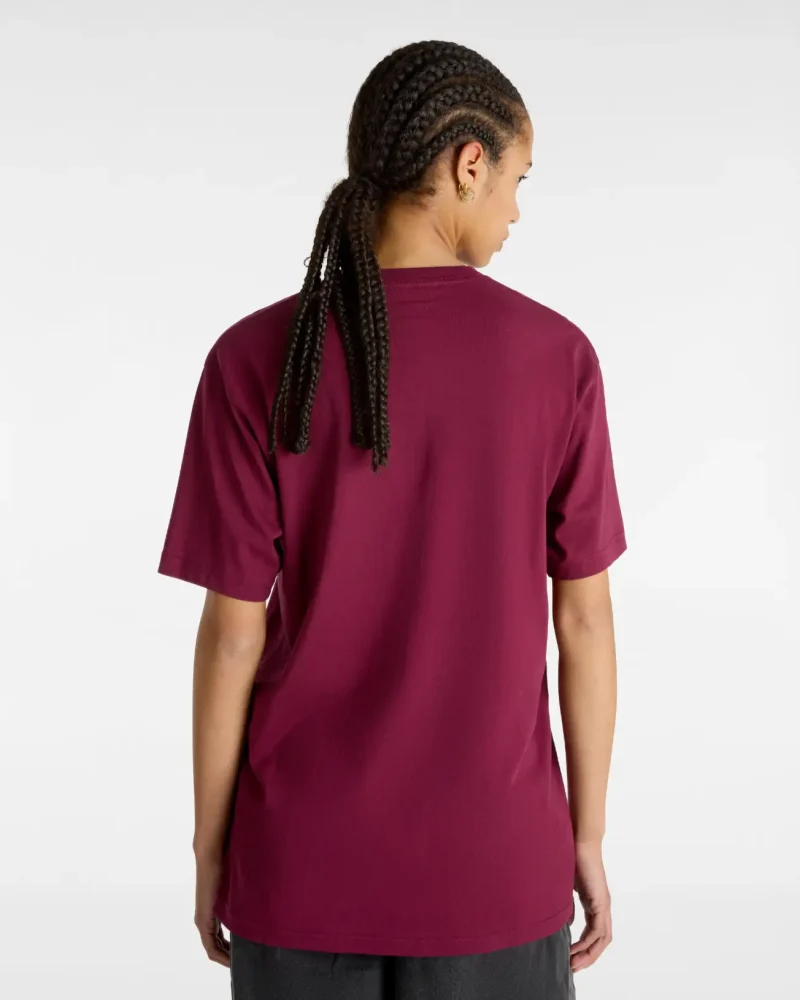 VANS - טי שירט Left Chest Logo – VA3CZEBRG – burgundy – 6