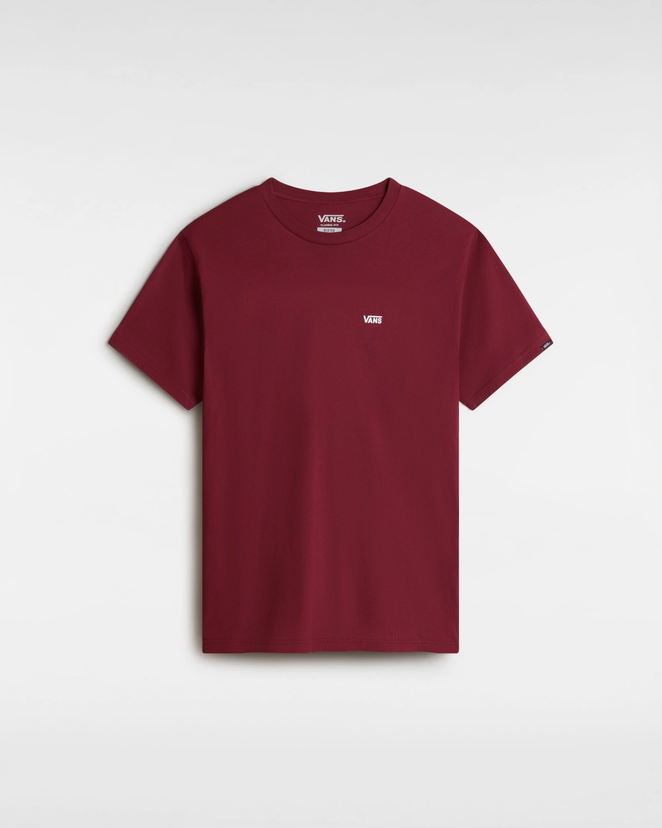 VANS - טי שירט Left Chest Logo – VA3CZEBRG – burgundy – 1
