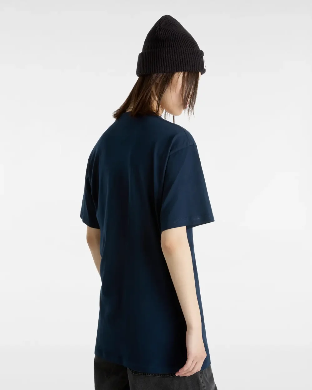 VANS - טי שירט Left Chest Logo – VA3CZENAV – navy-white – 7