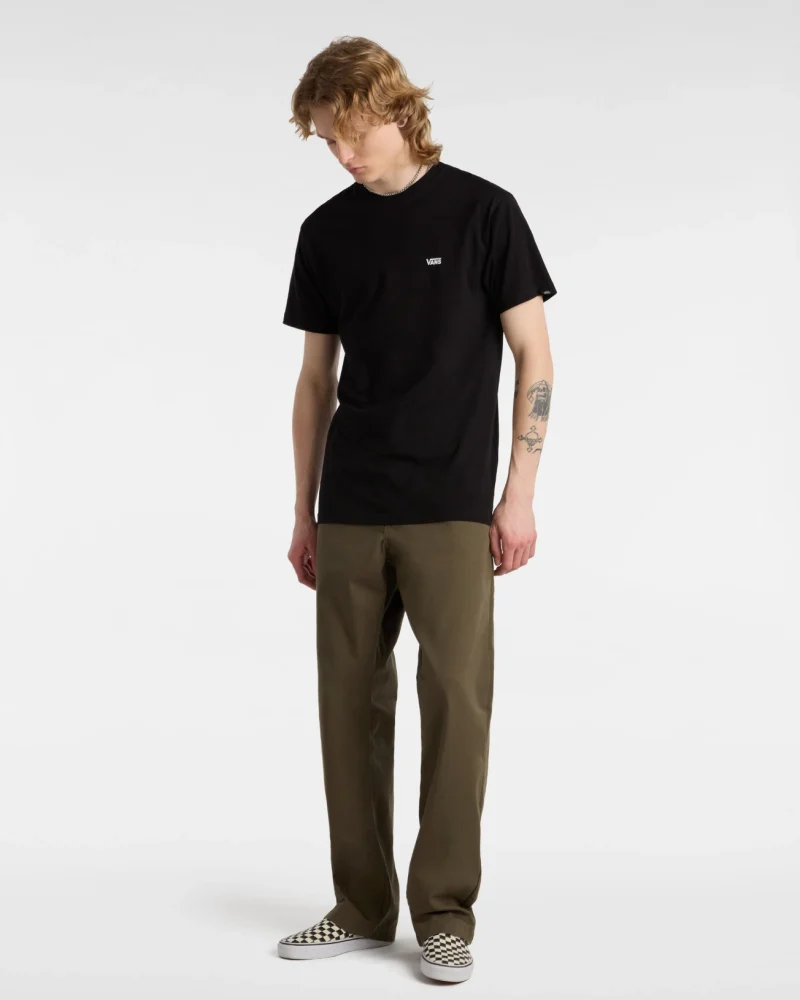 VANS - טי שירט Left Chest Logo – VA3CZEY28 – black-white – 2