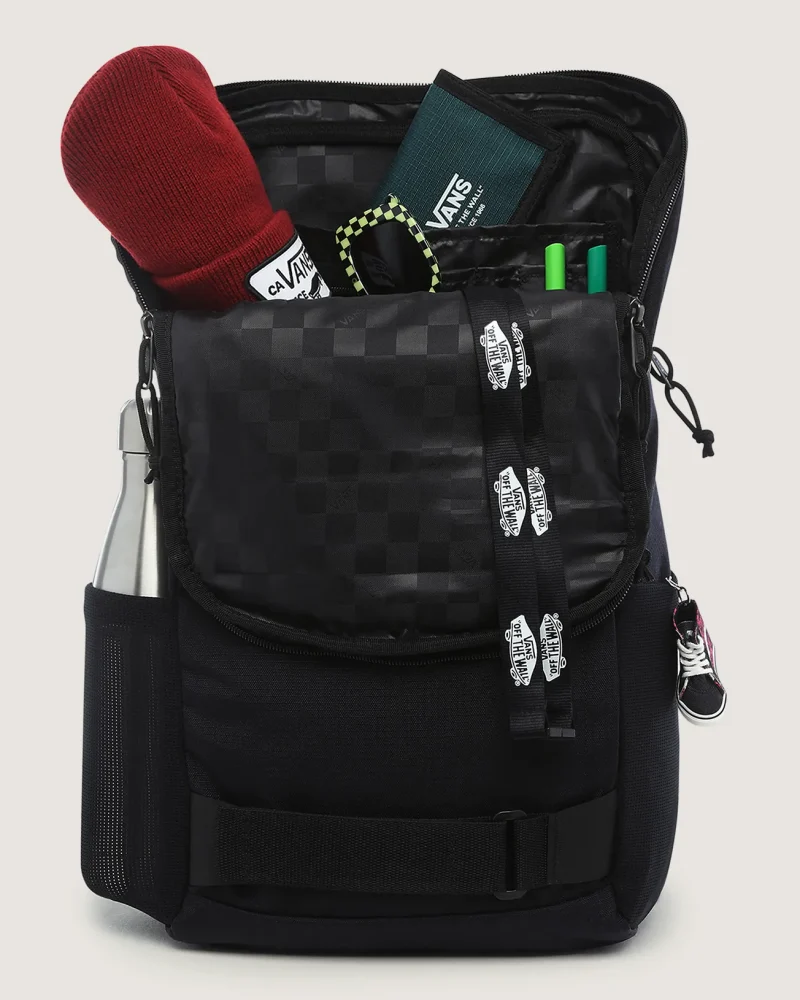 VANS - תיק גב Obstacle Skatepack – VA3I696ZC – black-ripstop – 1