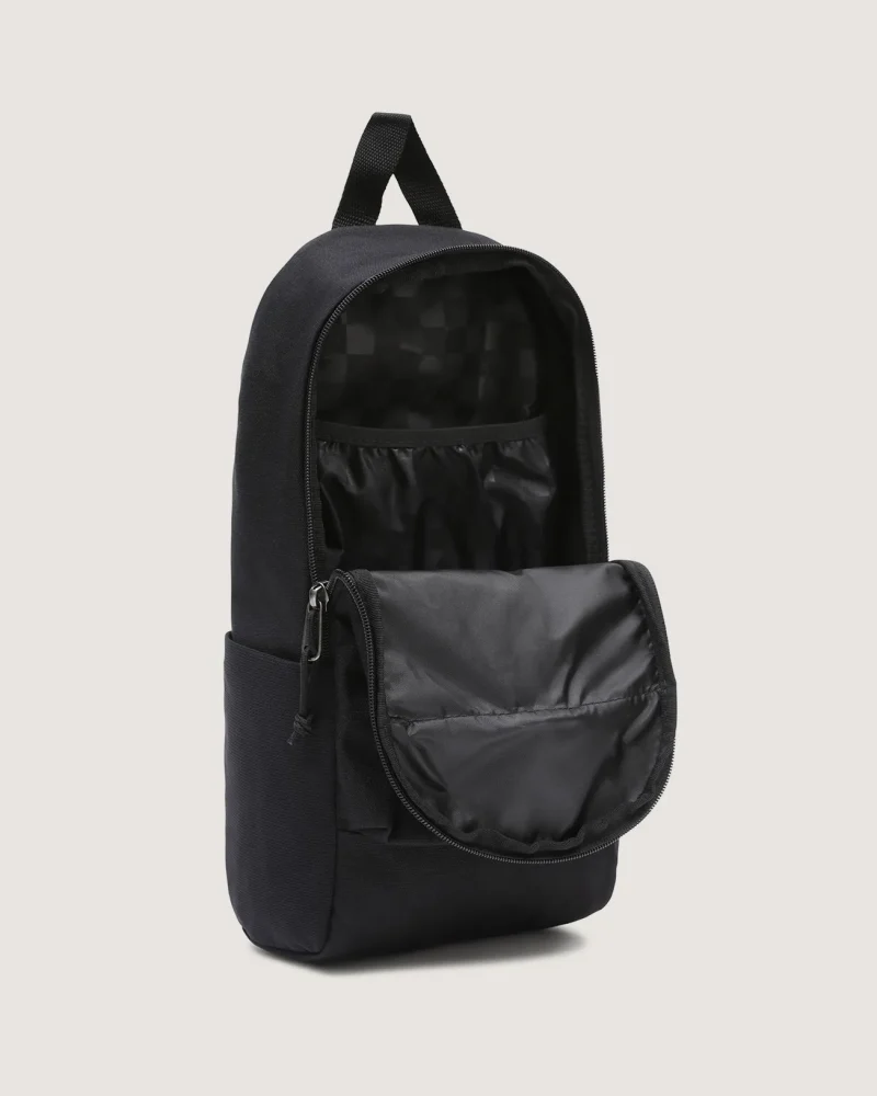 VANS - תיק צד Warp Sling Bag – VA3I6B6ZC – black-ripstop – 3