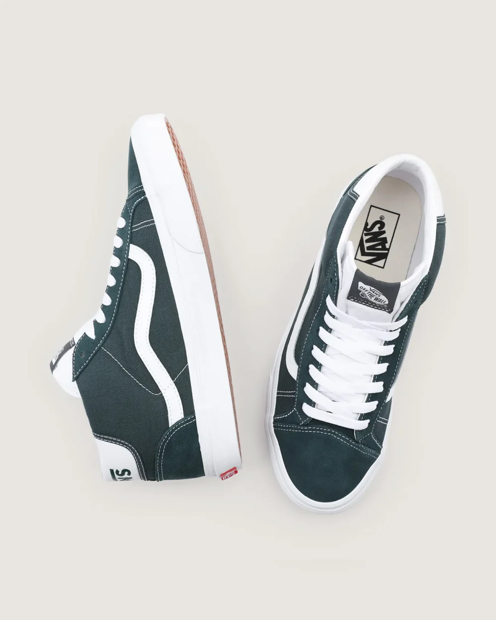 VANS - נעלי סניקרס Mid Skool 37 – VA3TKF692 – darkest-spruce-true-white – 1