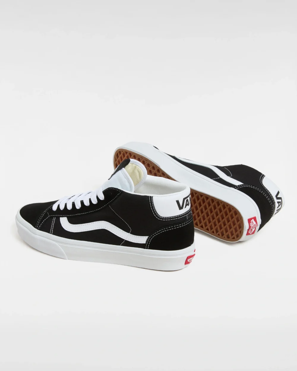 VANS - נעלי סניקרס Mid Skool 37 – VA3TKF6BT – black-true-white – 2