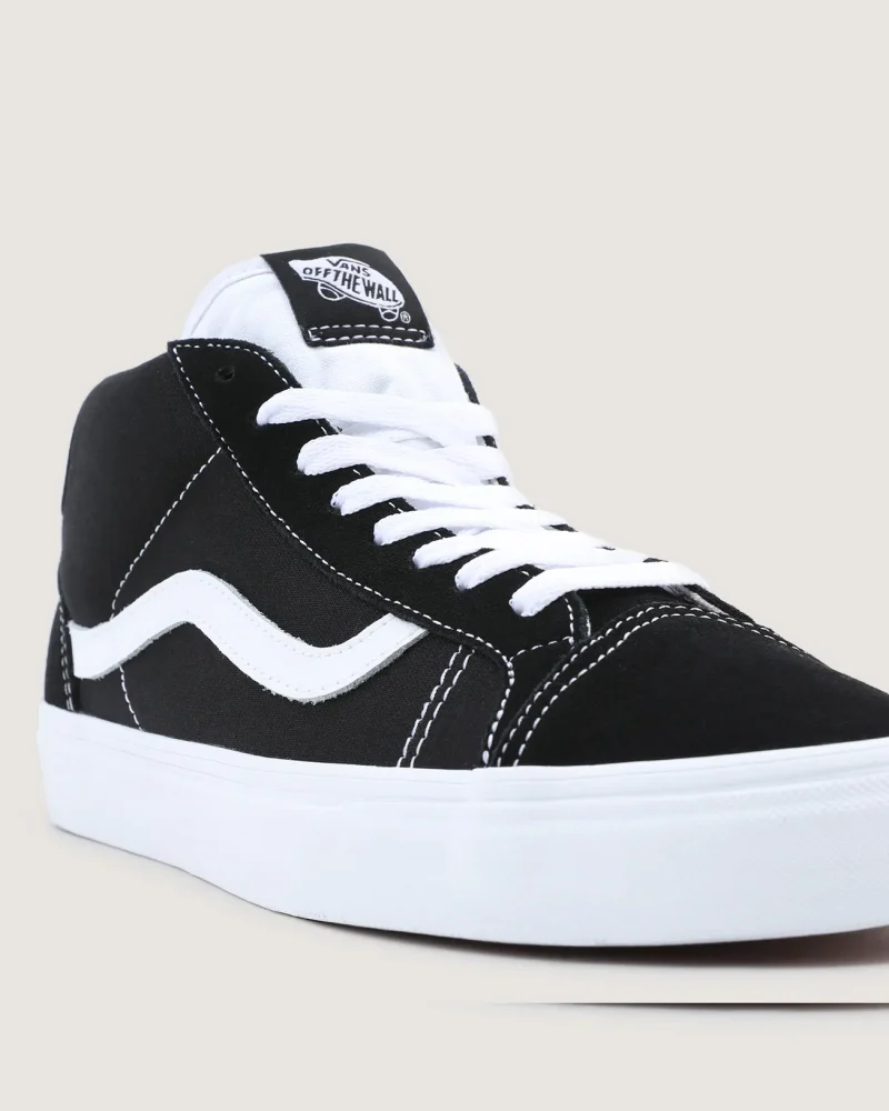 VANS - נעלי סניקרס Mid Skool 37 – VA3TKF6BT – black-true-white – 7