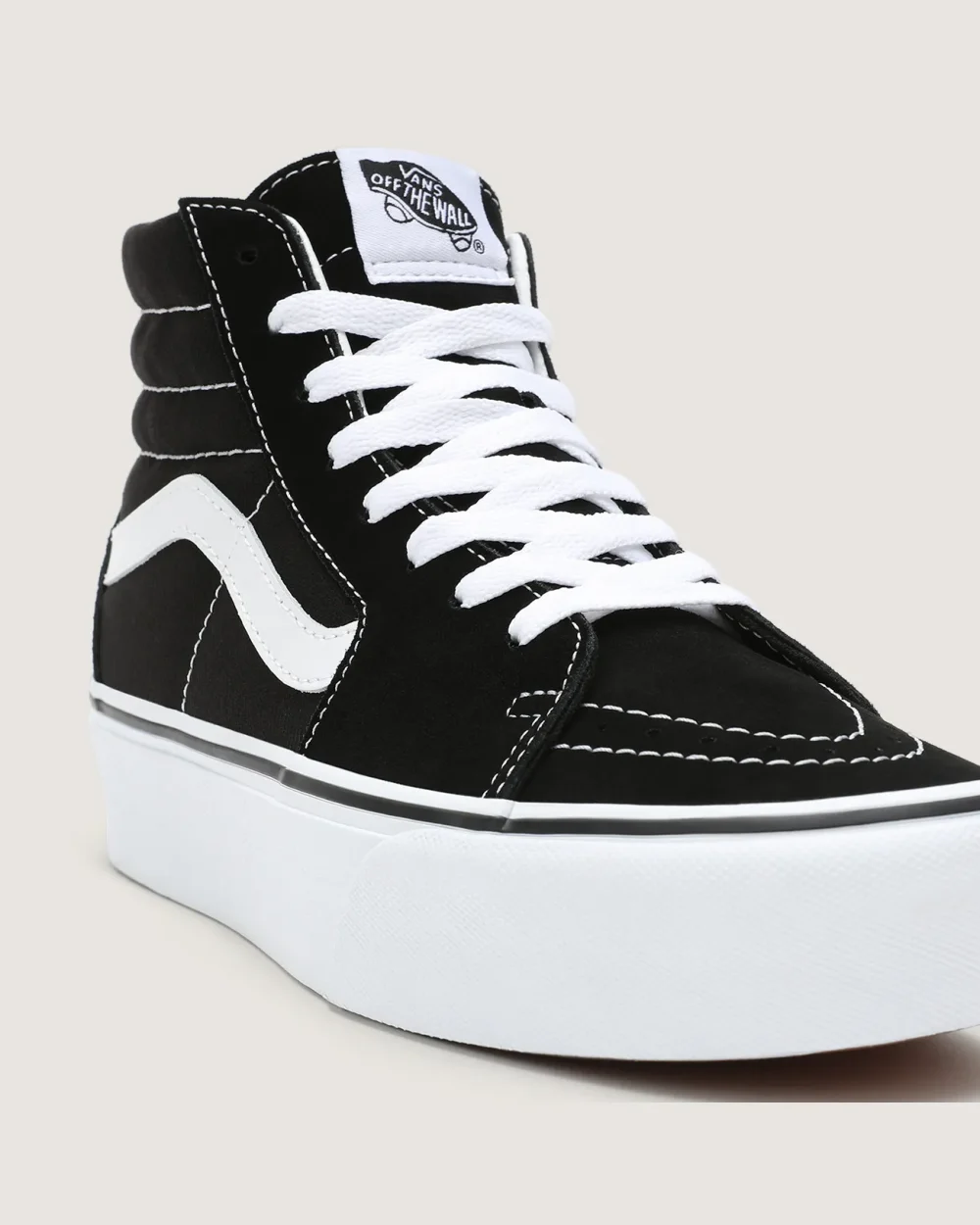 VANS - נעלי פלטפורמה Sk8-Hi Platform 2.0 – VA3TKN6BT – black-true-white – 7