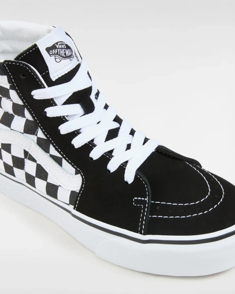VANS - נעלי פלטפורמה Sk8-Hi Platform 2.0 – VA3TKNQXH – checkerboard-true-white – 3