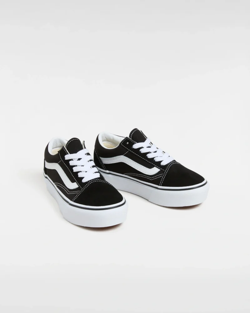 VANS - סניקרס ילדים Old Skool Platform – VA3TL36BT – black-true-white – 1