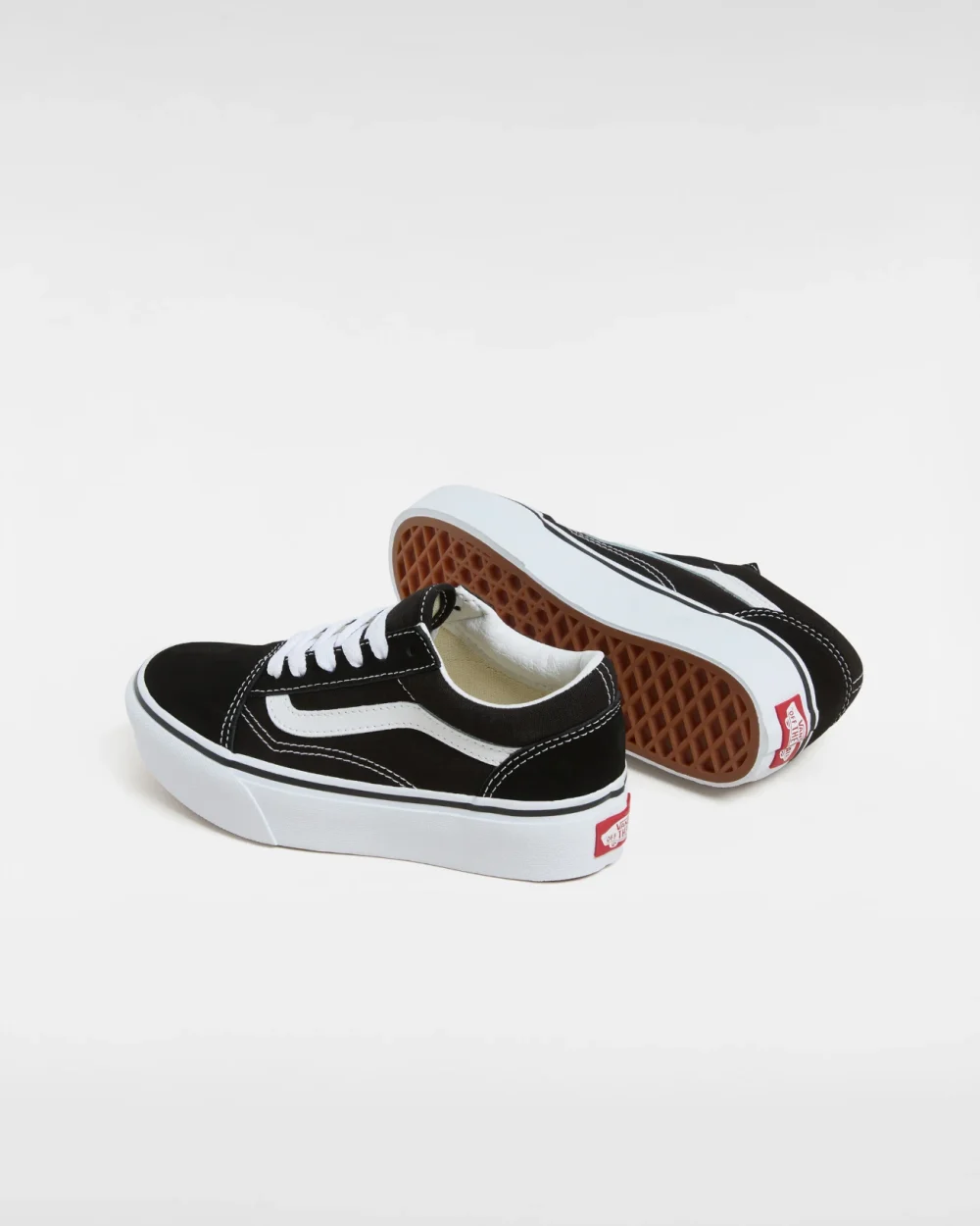 VANS - סניקרס ילדים Old Skool Platform – VA3TL36BT – black-true-white – 2