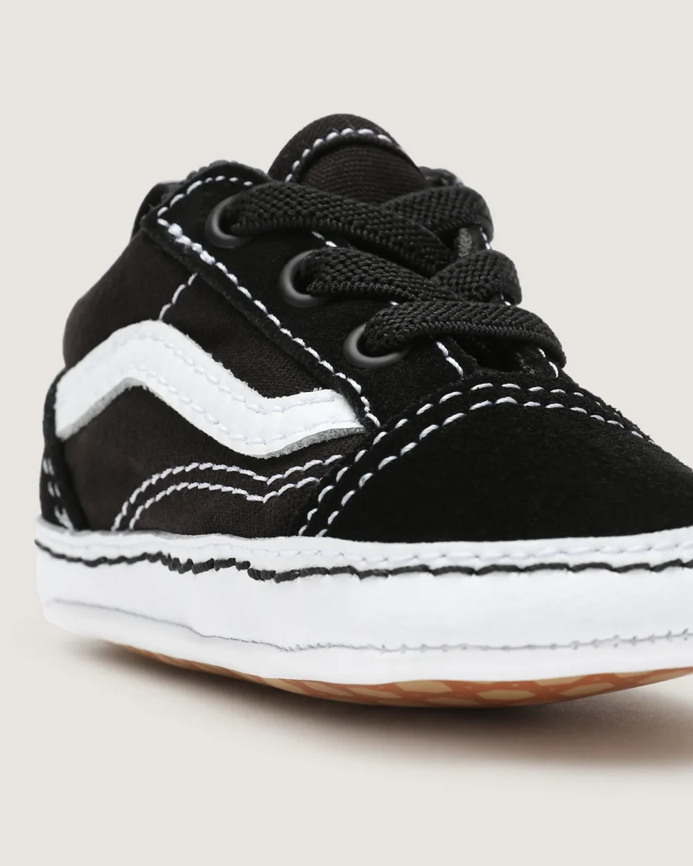 VANS - נעלי תינוקות Old Skool Crib – VA3U8K6BT – black-true-white – 6