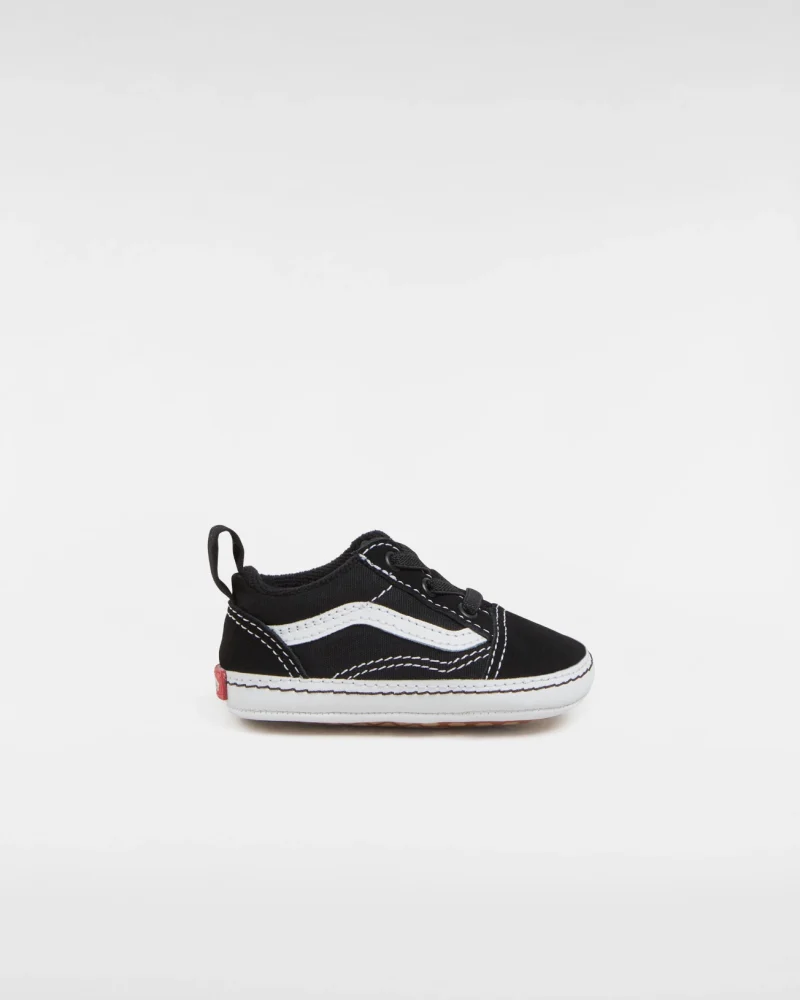 VANS - נעלי תינוקות Old Skool Crib – VA3U8K6BT – black-true-white – 7