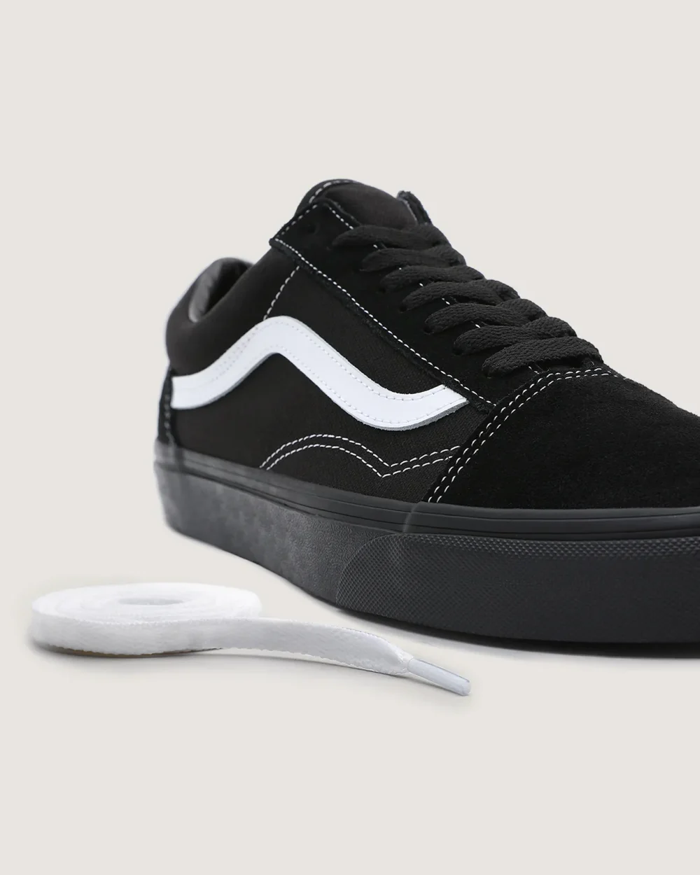 VANS - נעלי סניקרס Old Skool – VA3WKT5WU – suede-canvasblkblktrwht – 7