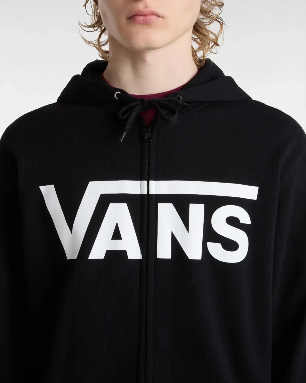 VANS - קפוצ'ון Vans Classic Zip – VA456CY28 – black-white – 4