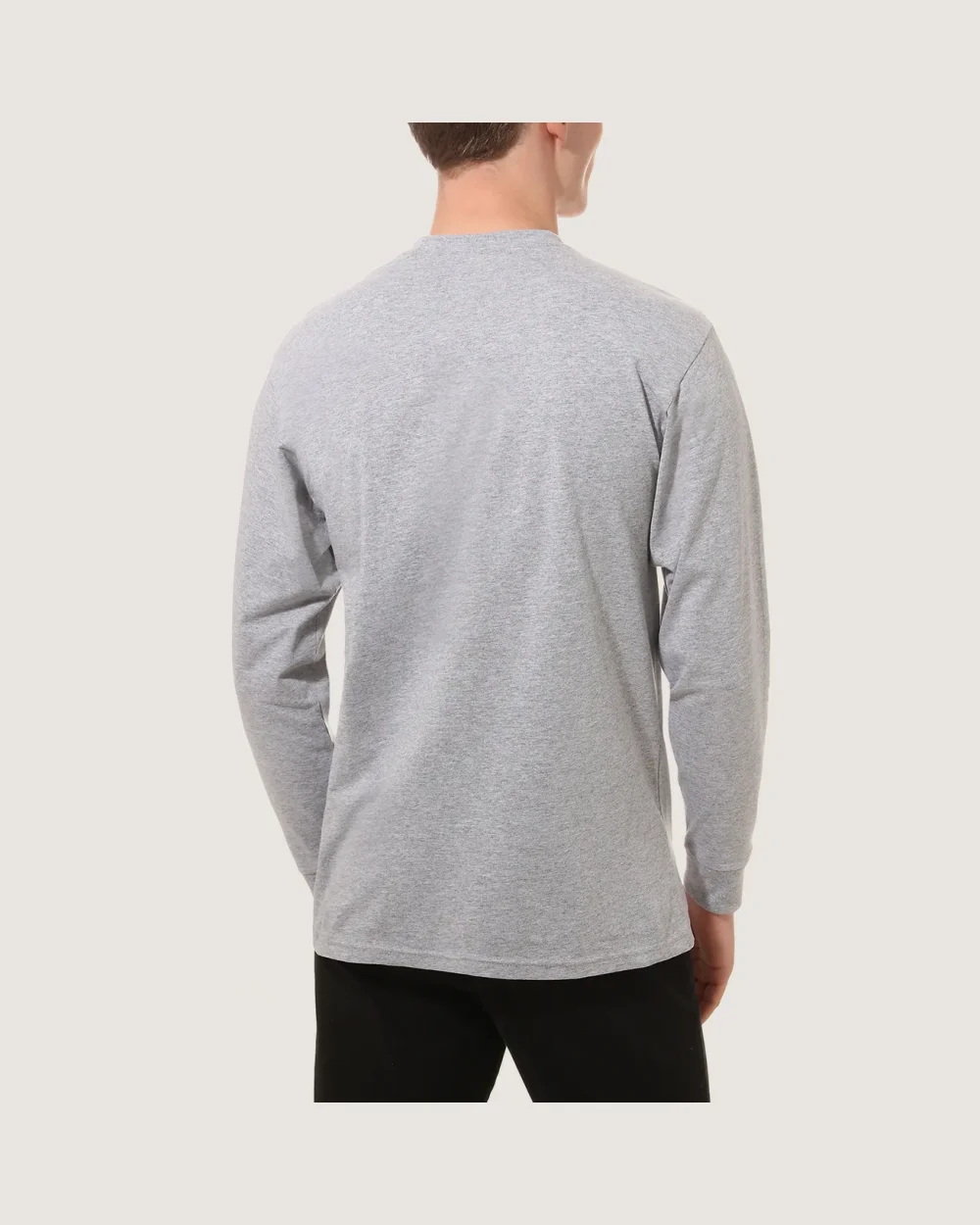 VANS - טי שירט ארוכה Left Chest Hit – VA49LCATJ – athletic-heather-black – 1
