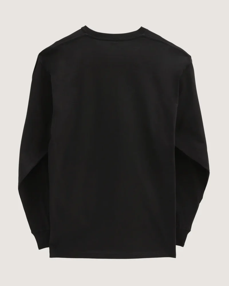 VANS - טי שירט ארוכה Left Chest Hit – VA49LCY28 – black-white – 1