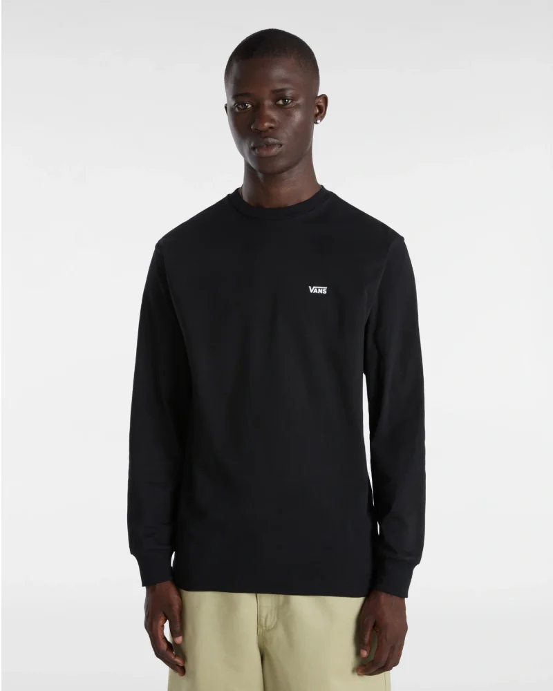 VANS - טי שירט ארוכה Left Chest Hit – VA49LCY28 – black-white – 2