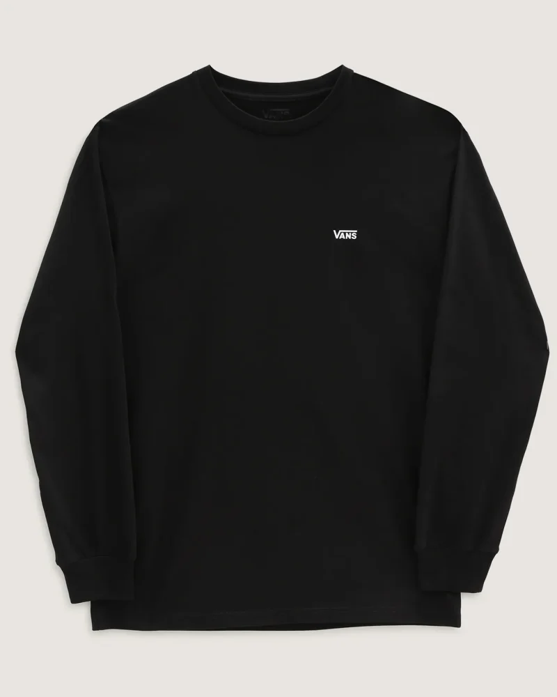 VANS - טי שירט ארוכה Left Chest Hit – VA49LCY28 – black-white – 5