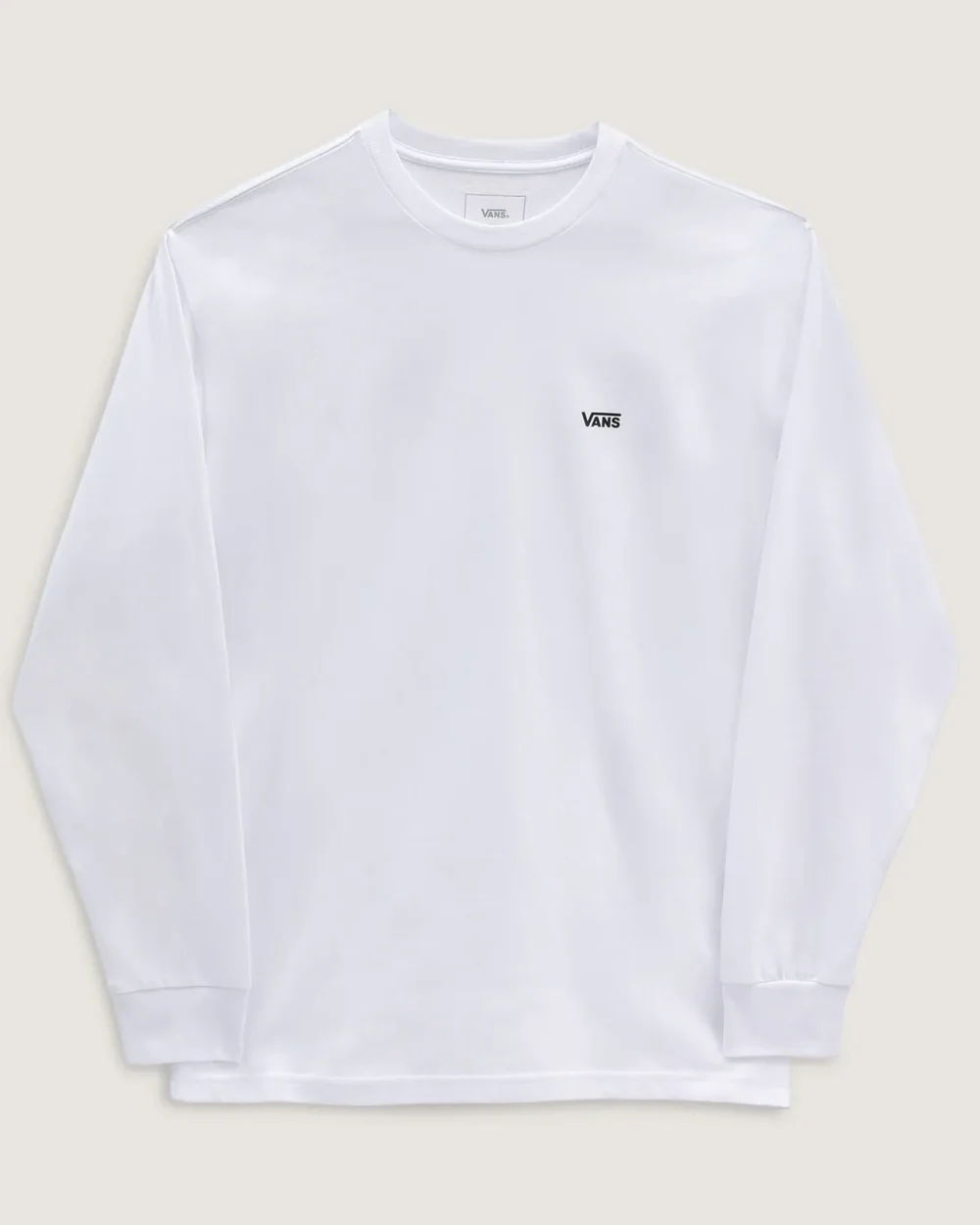 VANS - טי שירט ארוכה Left Chest Hit – VA49LCYB2 – white-black – 3