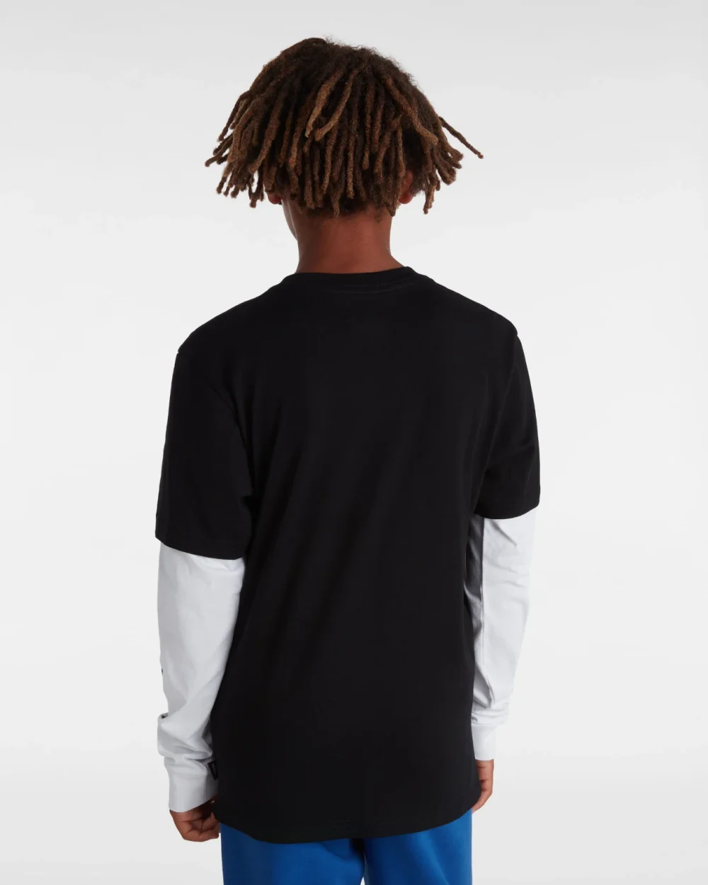 VANS - טי שירט ארוכה נוער Long Twofer – VA49OYBLK – black – 3