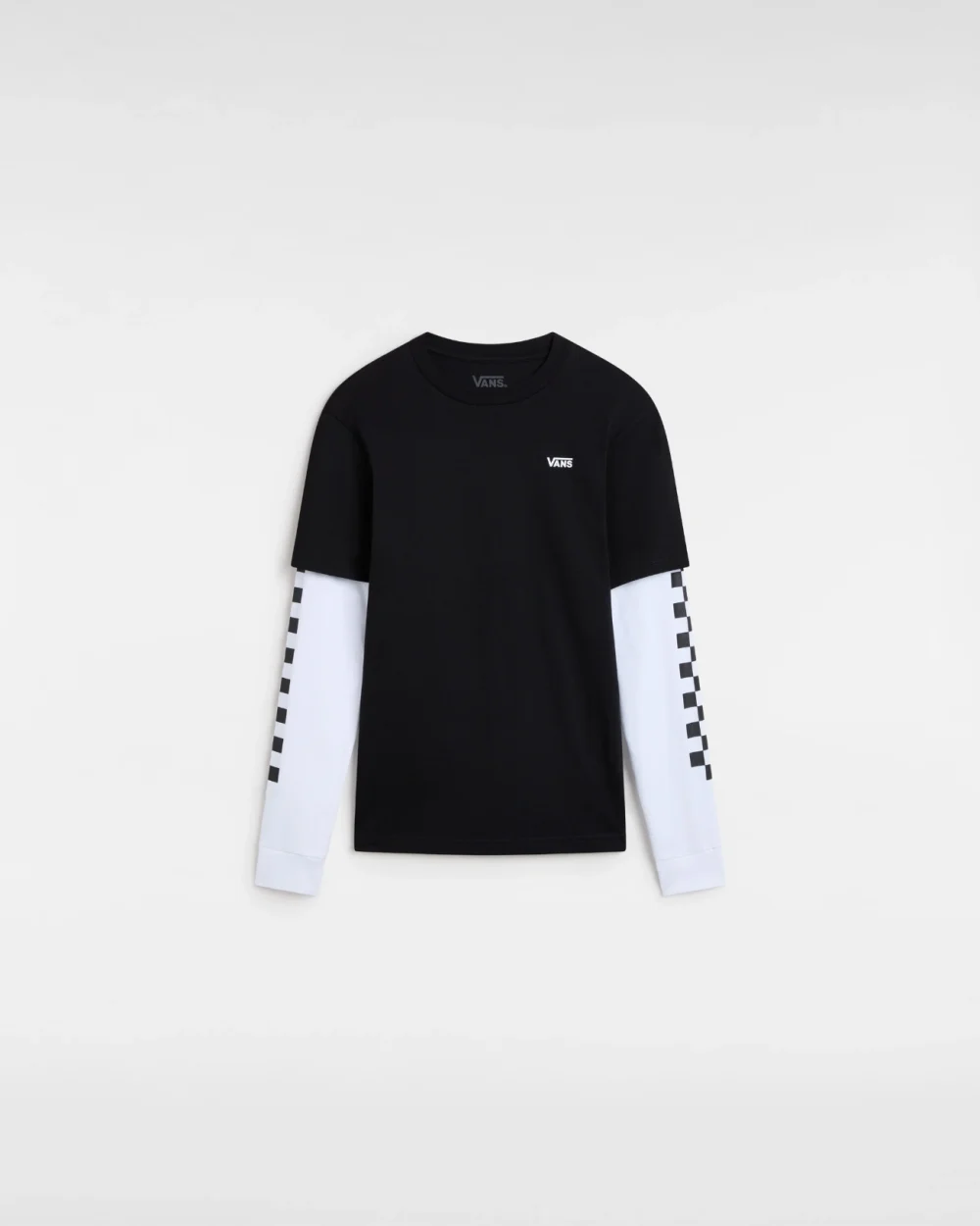VANS - טי שירט ארוכה נוער Long Twofer – VA49OYBLK – black – 1