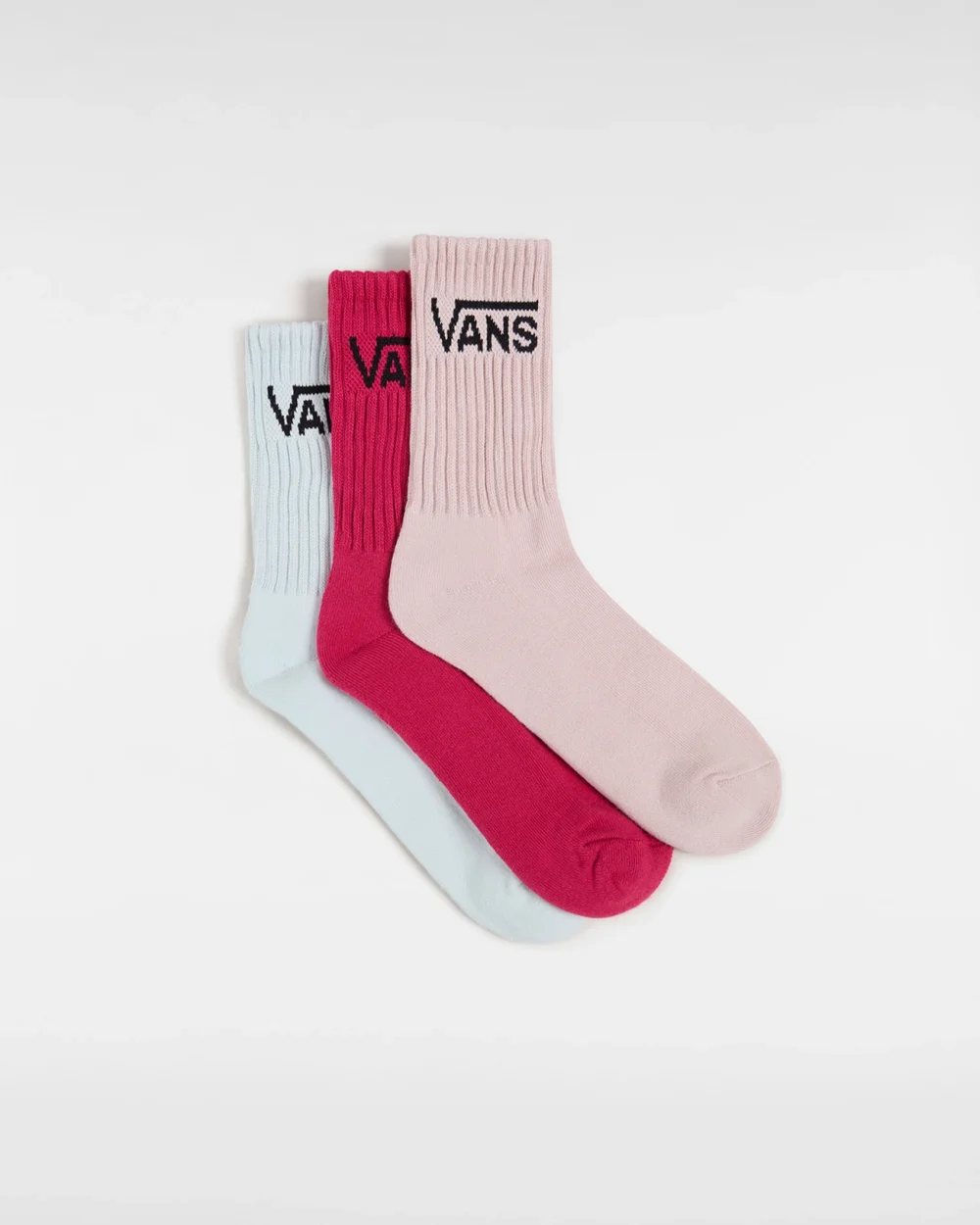 VANS - מארז 3 גרביים Classic Crew – VA49ZFC9L – cherries-jubilee – 1