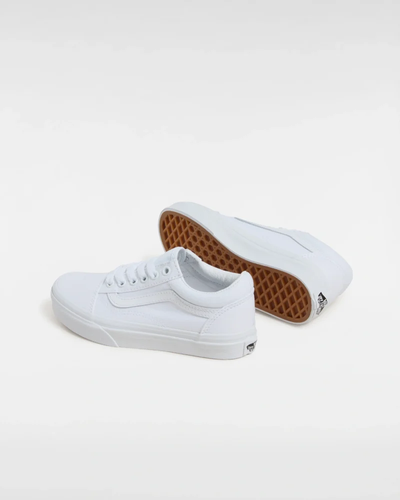 VANS - סניקרס ילדים Old Skool – VA4BUUQLZ – true-white-true-white – 2
