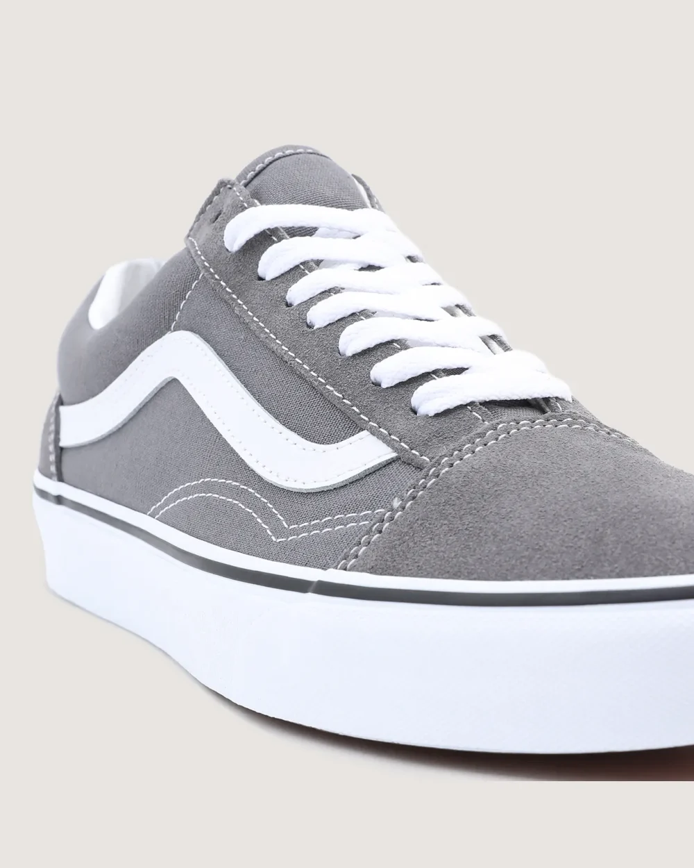 VANS - נעלי סניקרס Old Skool – VA4BV5195 – pewter-true-white – 7