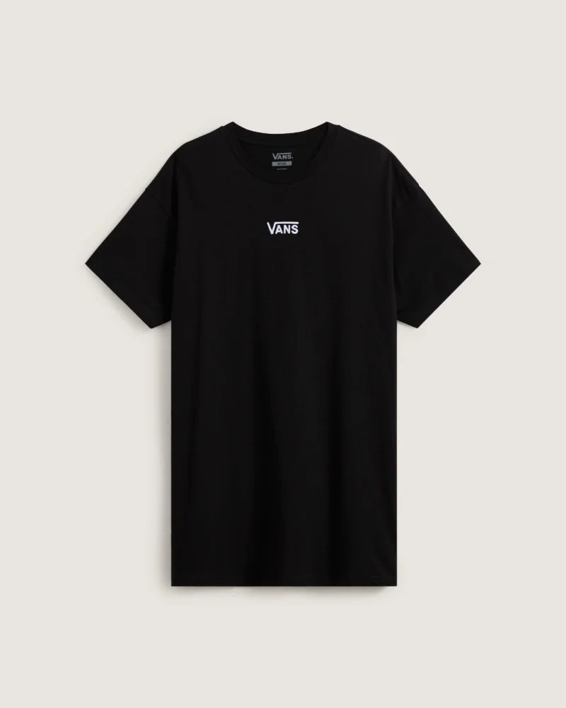 VANS - שמלה Center Vee Tee Dress – VA4RU2BLK – black – 1