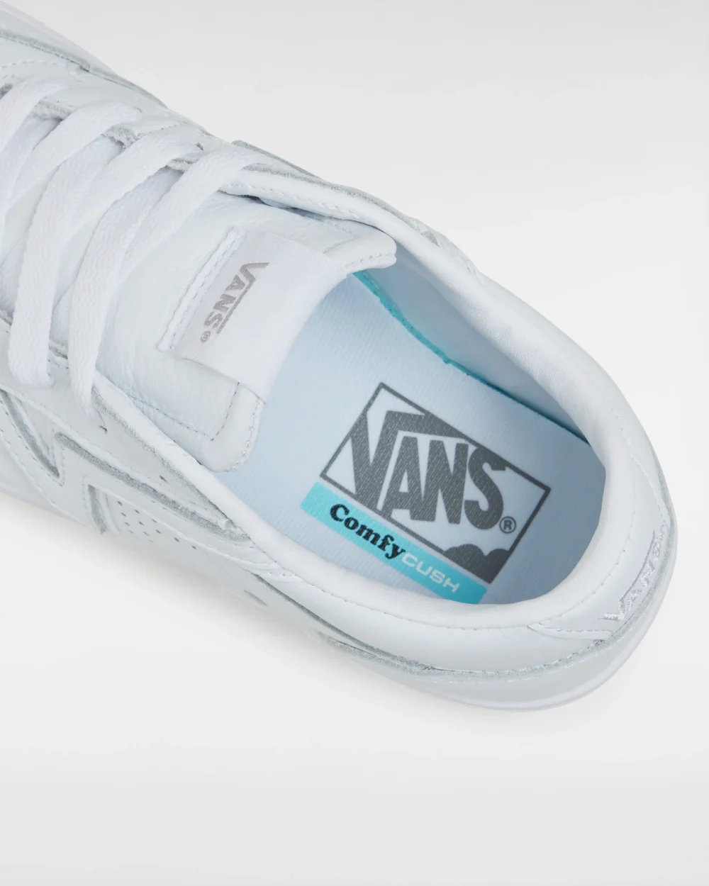 VANS - נעליים Leather Lowland Comfycush – VA4TZYOER – leather-truewht-truewht – 6