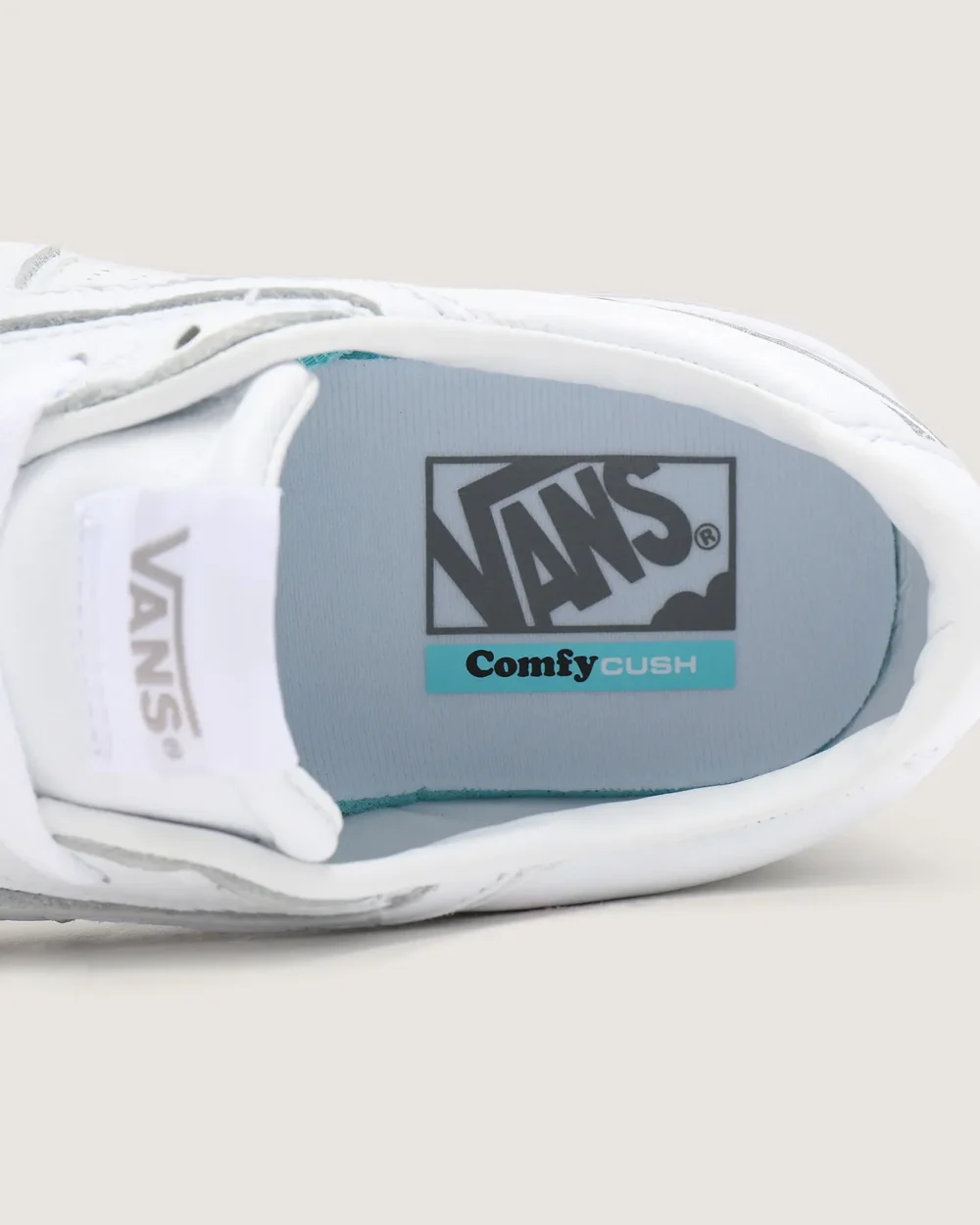 VANS - נעליים Leather Lowland Comfycush – VA4TZYOER – leather-truewht-truewht – 8