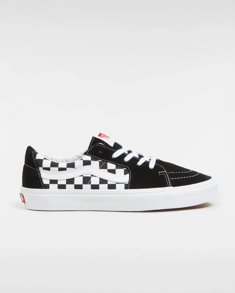 VANS - נעלי סניקרס Sk8-Low – VA4UUK4W7 – canvas-suede-blkchckrbrd – 5