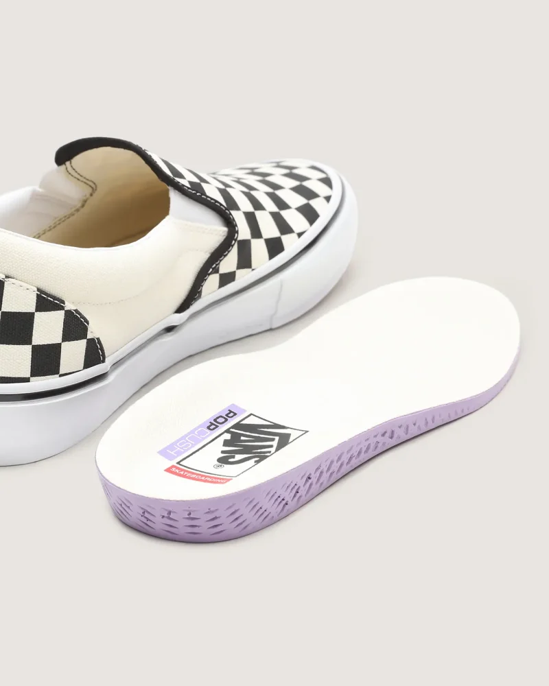 VANS - נעלי סקייט Skate Slip-On – VA5FCAAUH – checkerboard-black-off – 8