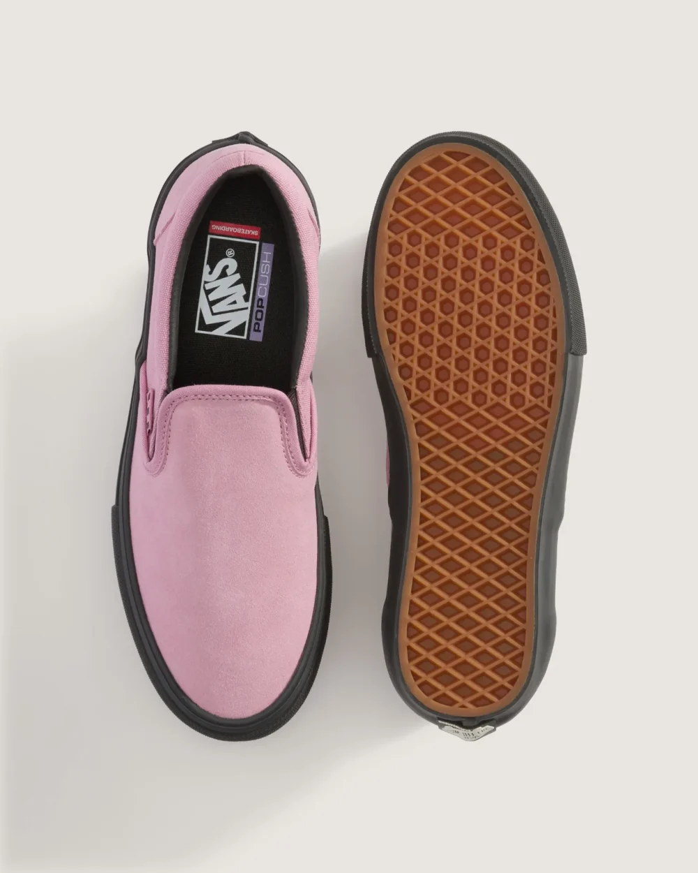 VANS - נעלי סקייט Skate Slip-On – VA5FCAPIB – pink-black – 2