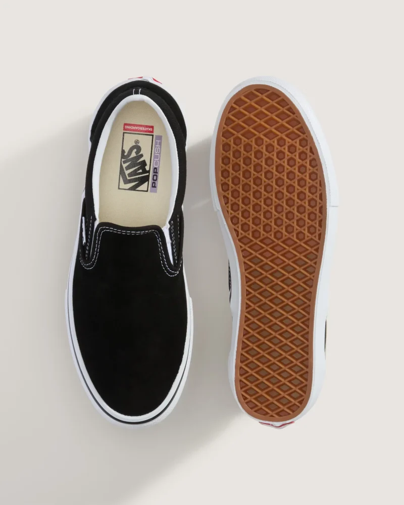 VANS - נעלי סקייט Skate Slip-On – VA5FCAY28 – black-white – 2