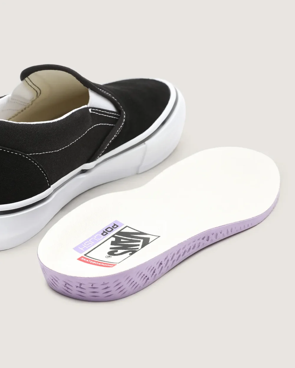 VANS - נעלי סקייט Skate Slip-On – VA5FCAY28 – black-white – 8